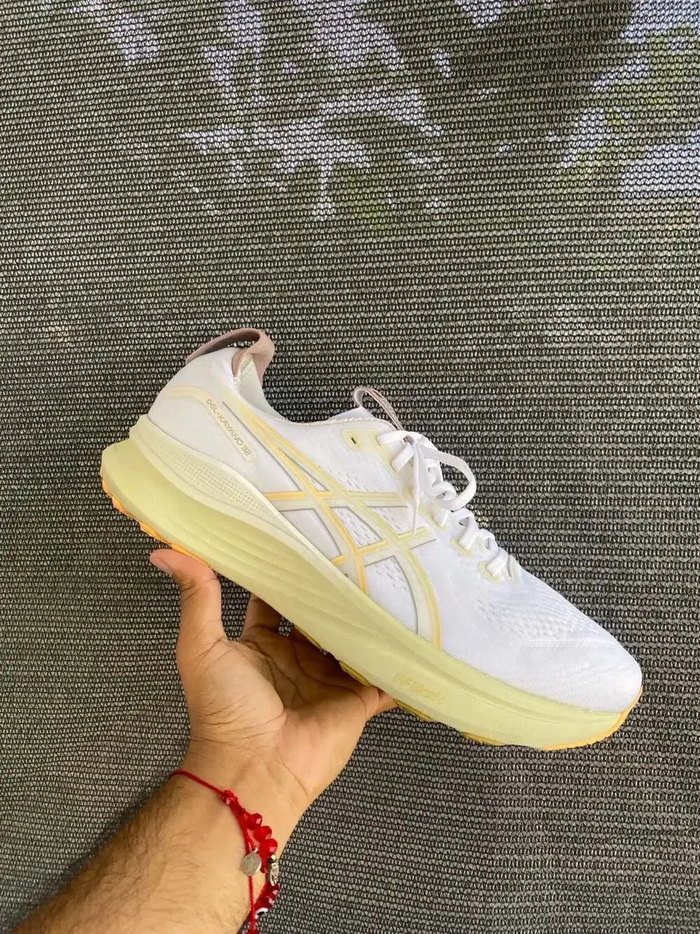 ASICS Gel-Kayano 32 White Orange Glow Running Shoes